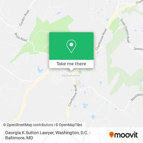 Georgia K Sutton Lawyer map