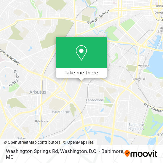 Mapa de Washington Springs Rd