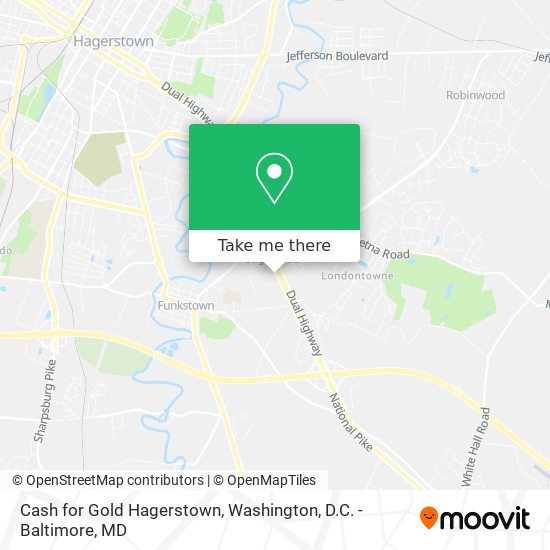 Mapa de Cash for Gold Hagerstown