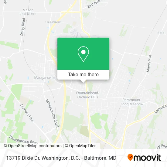 13719 Dixie Dr, Hagerstown, MD 21742 map