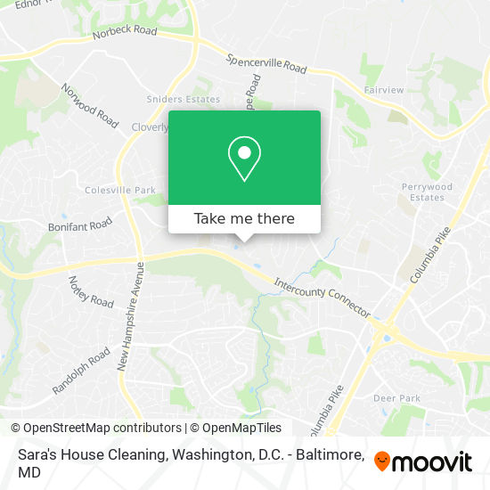 Sara's House Cleaning map