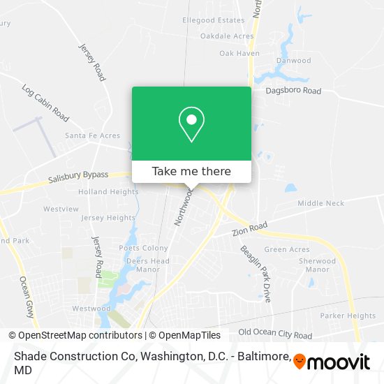 Shade Construction Co map