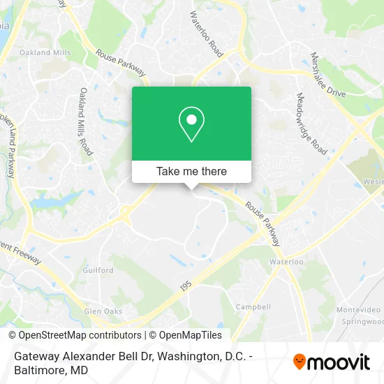 Mapa de Gateway Alexander Bell Dr