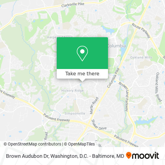 Mapa de Brown Audubon Dr