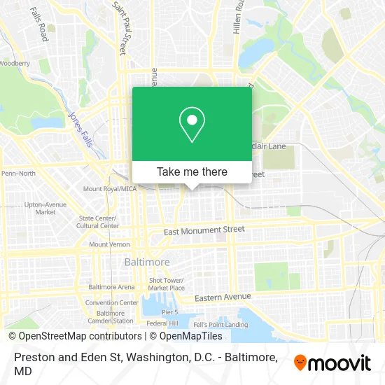 Preston and Eden St map