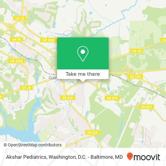 Mapa de Akshar Pediatrics, 7474 Limestone Dr