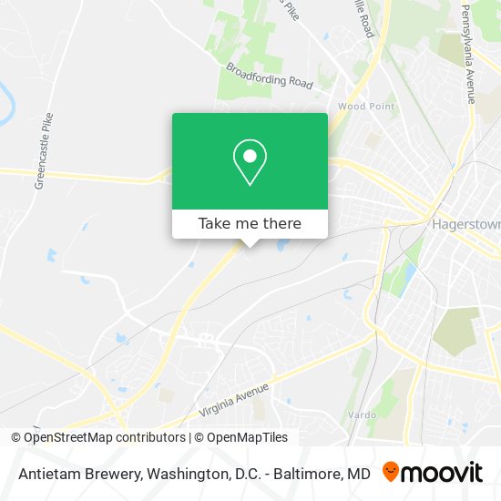 Mapa de Antietam Brewery