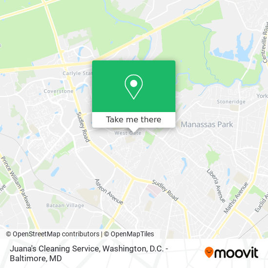 Juana's Cleaning Service map