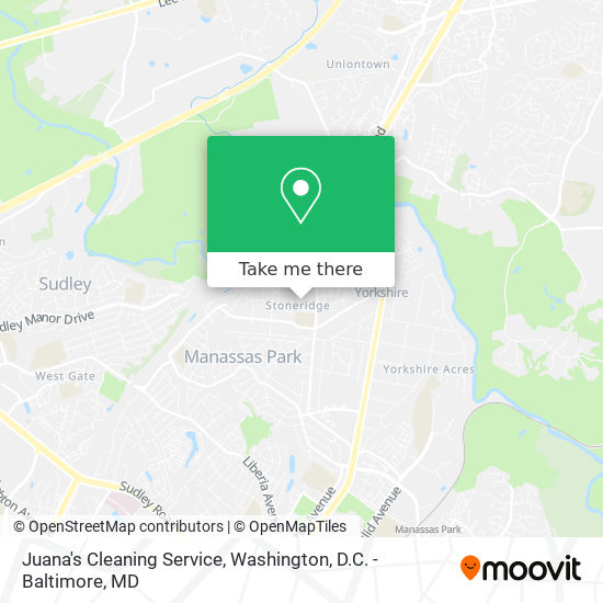 Juana's Cleaning Service map