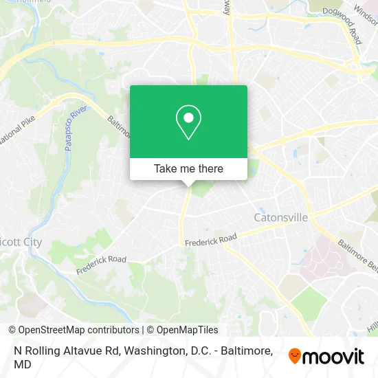 N Rolling Altavue Rd map