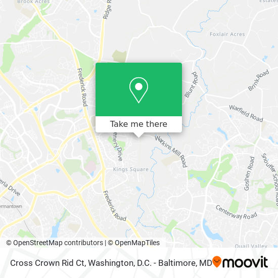 Mapa de Cross Crown Rid Ct