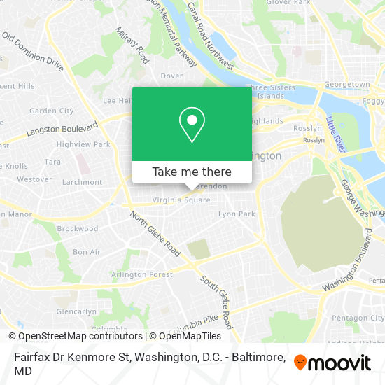 Mapa de Fairfax Dr Kenmore St