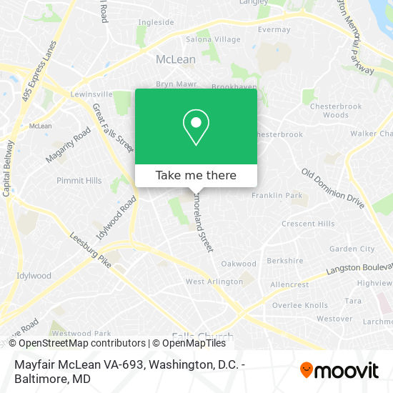 Mapa de Mayfair McLean VA-693
