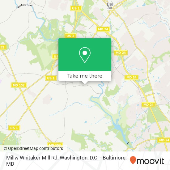 Mapa de Millw Whitaker Mill Rd, Joppa, MD 21085