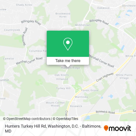 Hunters Turkey Hill Rd, La Plata, MD 20646 map