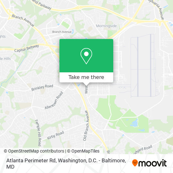 Atlanta Perimeter Rd map