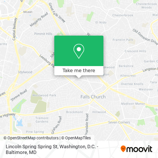 Mapa de Lincoln Spring Spring St