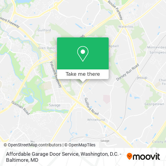 Affordable Garage Door Service map