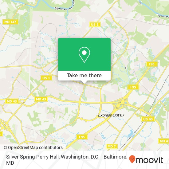 Mapa de Silver Spring Perry Hall, Nottingham, MD 21236