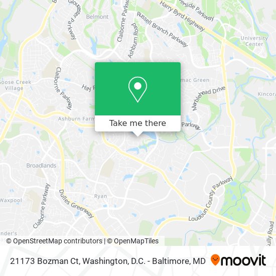 21173 Bozman Ct map