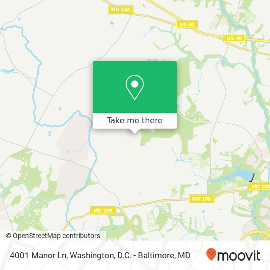 4001 Manor Ln, Ellicott City, MD 21042 map