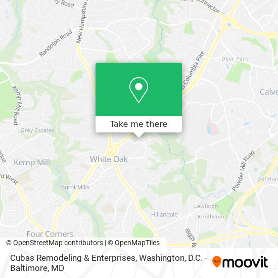 Cubas Remodeling & Enterprises map