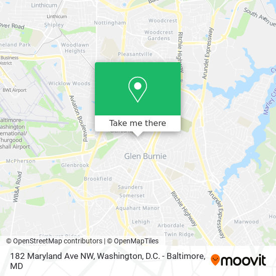 182 Maryland Ave NW map