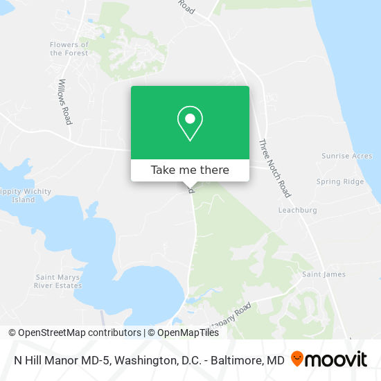 N Hill Manor MD-5 map