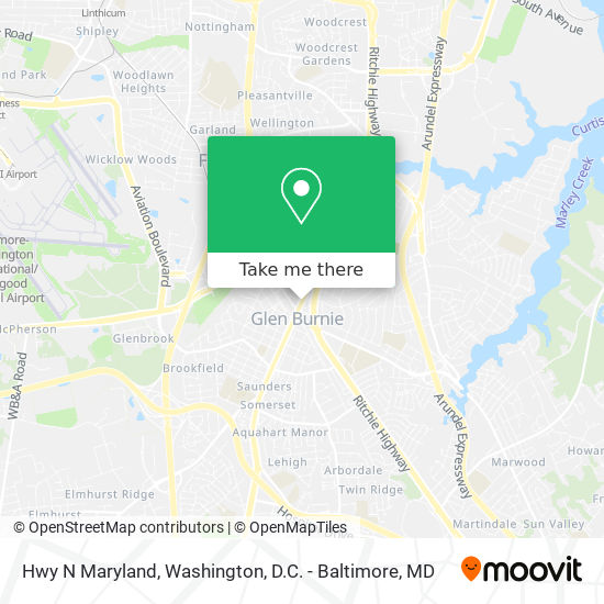 Mapa de Hwy N Maryland