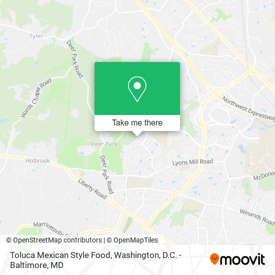Toluca Mexican Style Food map