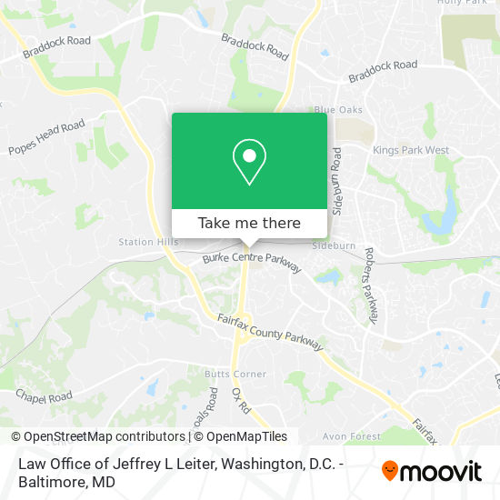 Mapa de Law Office of Jeffrey L Leiter