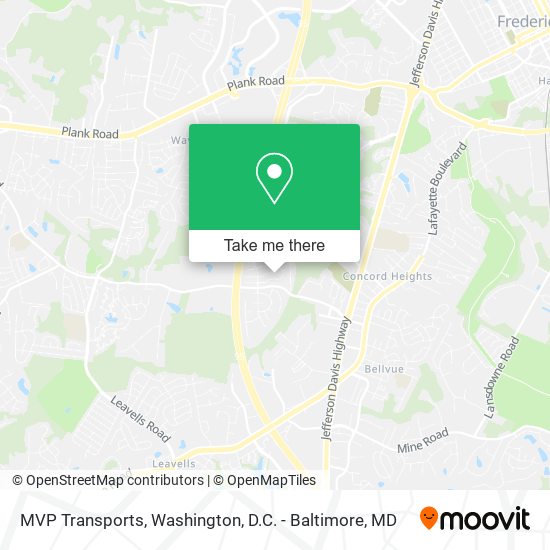 MVP Transports map