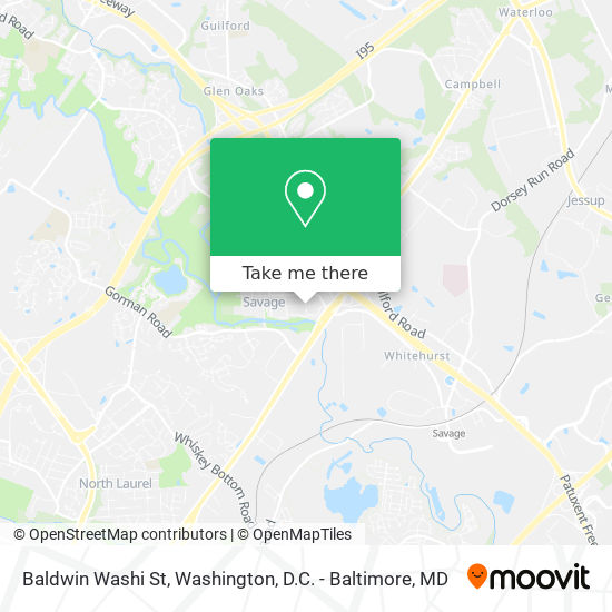 Baldwin Washi St map
