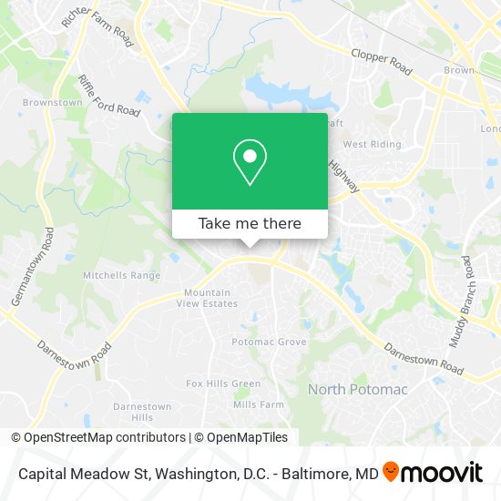 Capital Meadow St map