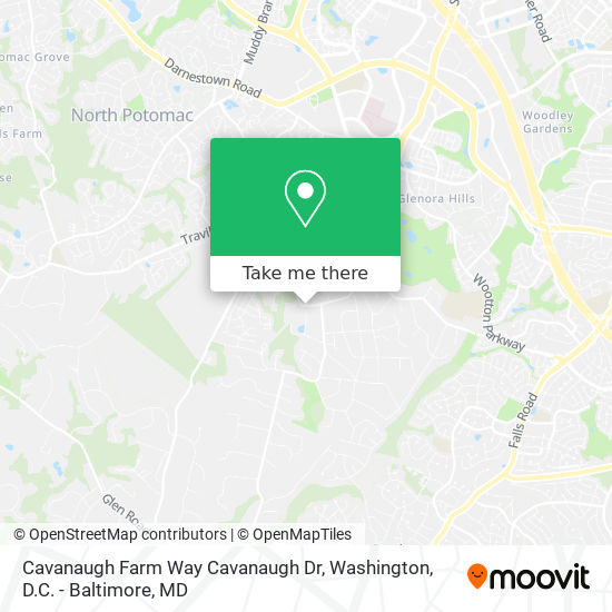 Mapa de Cavanaugh Farm Way Cavanaugh Dr