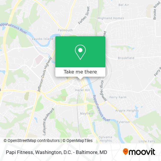 Papi Fitness map