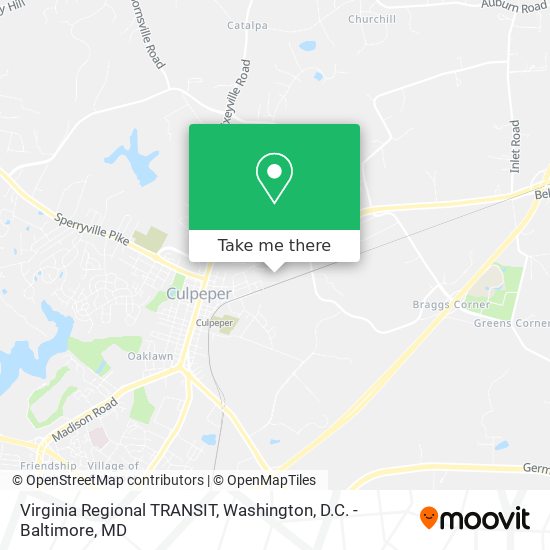 Virginia Regional TRANSIT map