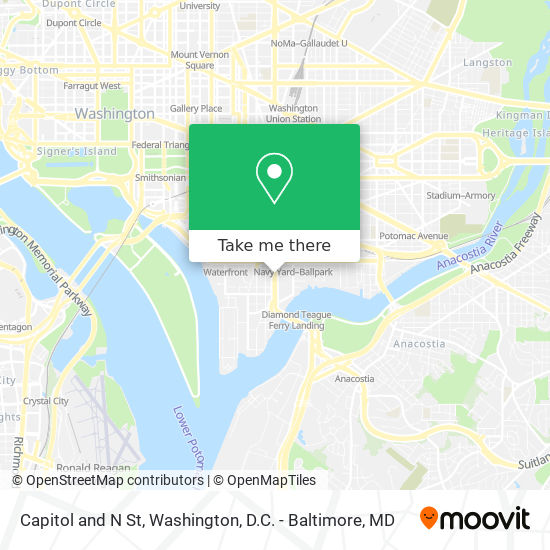Mapa de Capitol and N St