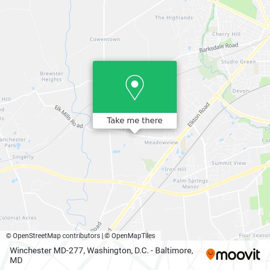 Winchester MD-277 map