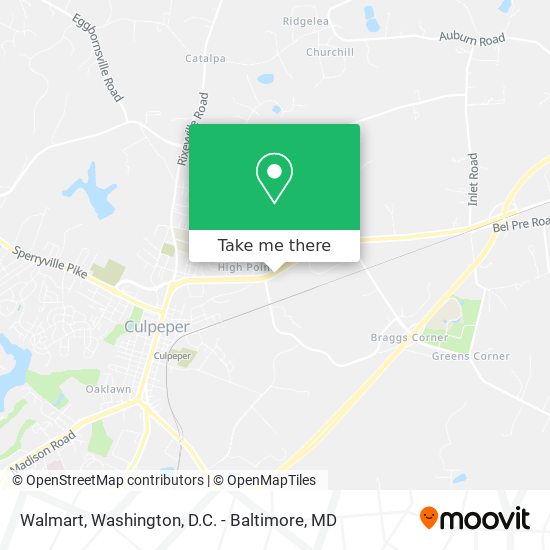 Mapa de Walmart