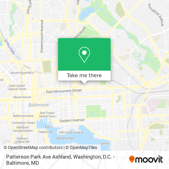Mapa de Patterson Park Ave Ashland
