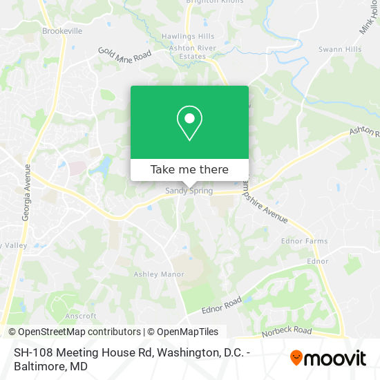 SH-108 Meeting House Rd map