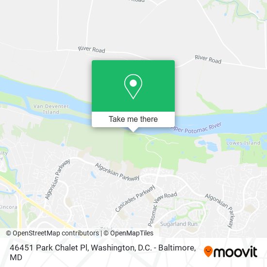 Mapa de 46451 Park Chalet Pl, Sterling, VA 20165