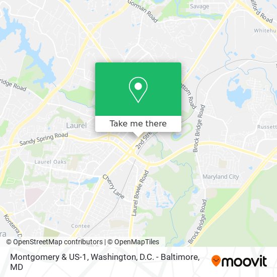 Montgomery & US-1 map