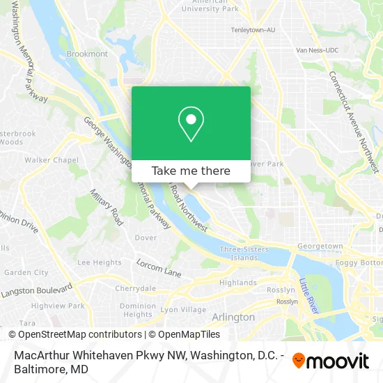 Mapa de MacArthur Whitehaven Pkwy NW