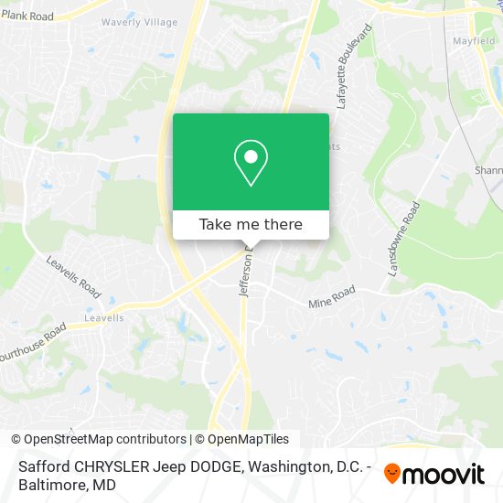 Safford CHRYSLER Jeep DODGE map