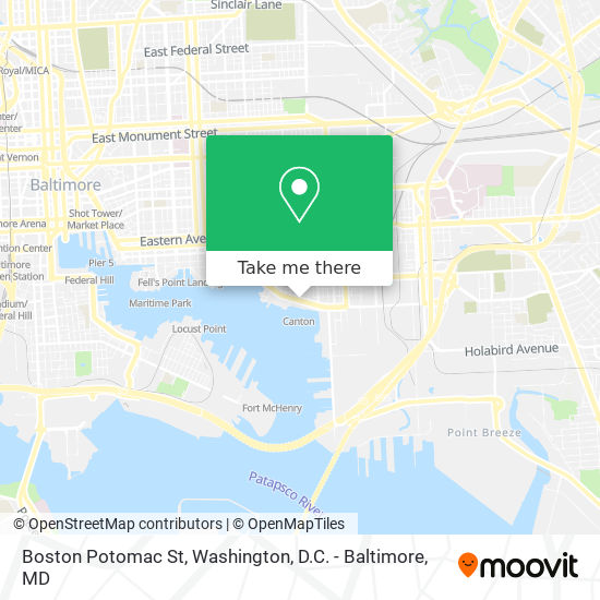 Mapa de Boston Potomac St