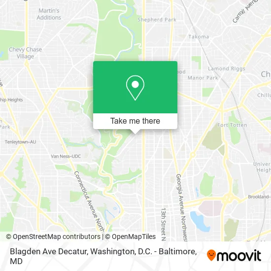 Blagden Ave Decatur map