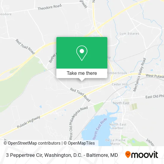 3 Peppertree Cir map