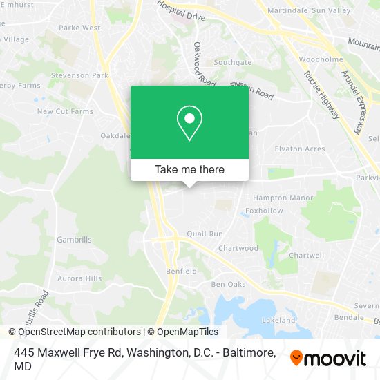 445 Maxwell Frye Rd, Millersville, MD 21108 map